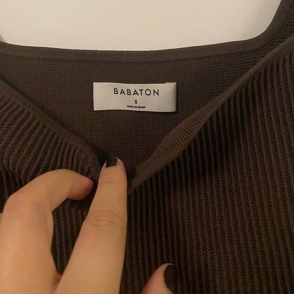 Babaton Sculpt Knit Notch Tank - Picture 5 of 8